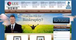 Desktop Screenshot of leebankruptcy.com