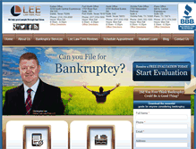 Tablet Screenshot of leebankruptcy.com